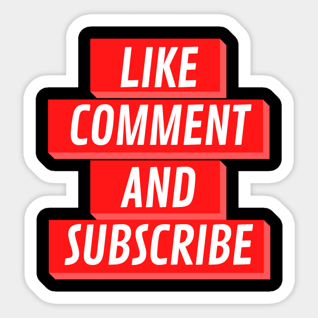 like comment and subscribe - youtuber call for action design Sticker by OnuM2018